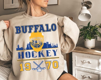 Tops, Buffalo Sabres Sweatshirt Sabres Tee Hockey Sweatshirt Vintage  Sweater