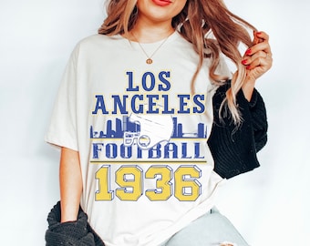 Vintage Los Angeles Football T Shirt, Retro LA Football Shirt, Cute Los Angeles T shirt, LA shirt, Gift for Los Angeles Football Fan