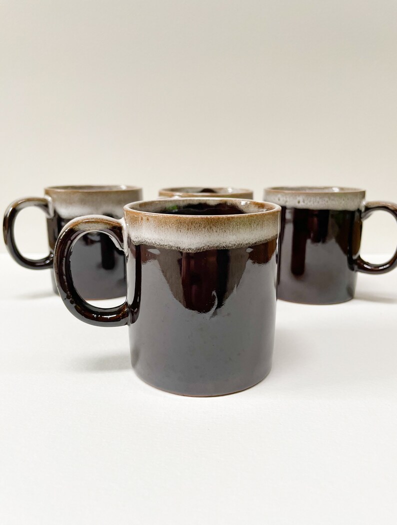 MCM Japanese Ceramic Coffee Cups Vintage Japanese Stoneware MCM Coffee