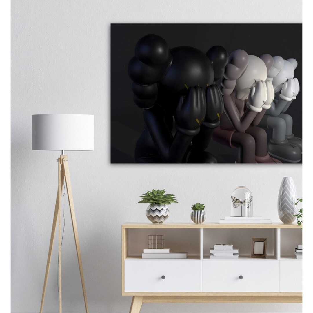 Kaws Kaw Kaws Figure Crying Skeleton Pop Art . Wall Art Etsy