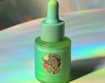 Skin Clearing Oil Serum | Calming Soothing Face Oil | Super Hydrating with Ximenia + Yangu + Vegan Probiotic | Vegan, Cruelty-free, Handmade