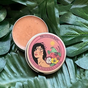 Glowing Guava Solid Serum - Guava + Green Tea + Meadowfoam - Plumping, Hydrating, Dewy Glass Skin - | Vegan, Cruelty-free, Handmade