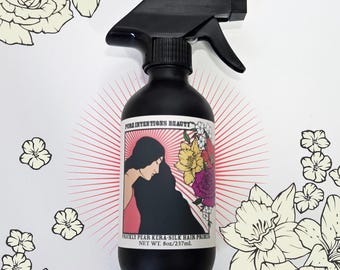 Hair Primer Prickly Pear + Silk Aminos | Moisturize, Strengthen, Volume and Shine | Detangle, all Hair Types | Vegan, Cruelty-free Handmade