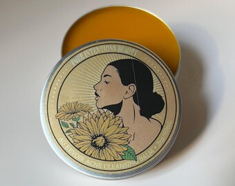 Clear Skin Cleansing Balm Oil Cleanser for Imperfection-Prone Skin | Brightening Soothing Double Cleanser with Buckthorn + Calendula + Clove