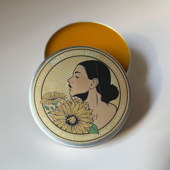 Clear Skin Cleansing Balm Oil Cleanser for Imperfection-Prone Skin | Brightening Soothing Double Cleanser with Buckthorn + Calendula + Clove