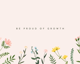 Growth Quote Computer Wallpaper