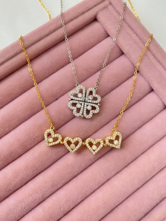 Heart and Clover Necklace - Xyra