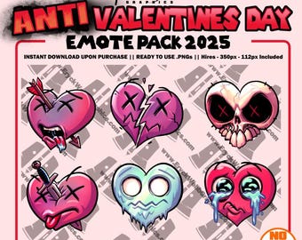 Anti Valentines Day Emotes Pack 2025