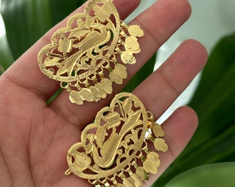 Punjabi traditional piple patti hair pins/punjabi hair accessories/gold hair pins/traditional punjabi jewelry/indian hair accessories/piple