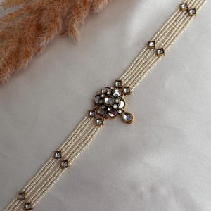 Kundan sheeshphool mathapatti/kundan mathapatti tikka sheeshphool/kundan akcesoria do włosów/kundan opaska na głowę sheeshpatti matha patti indian