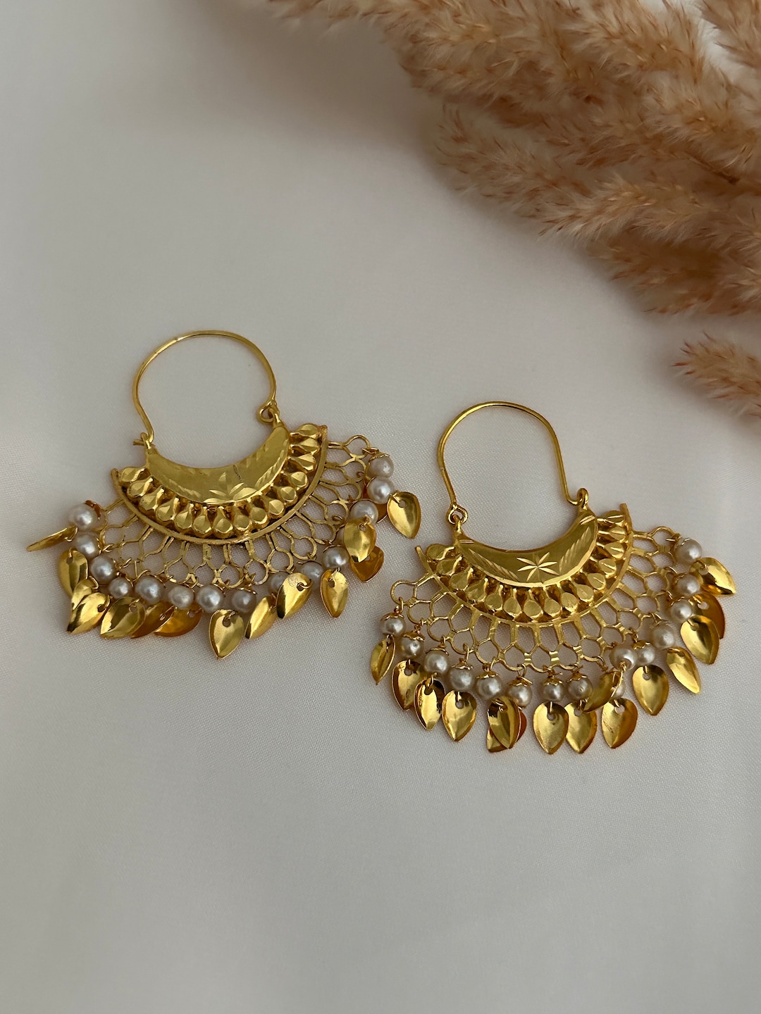 traditional punjabi jago bali earrings/ earrings/pink mint green uncut  kundan earrings piple patti/kundan jewelry set/indian jewelry set, image size:1080x1440