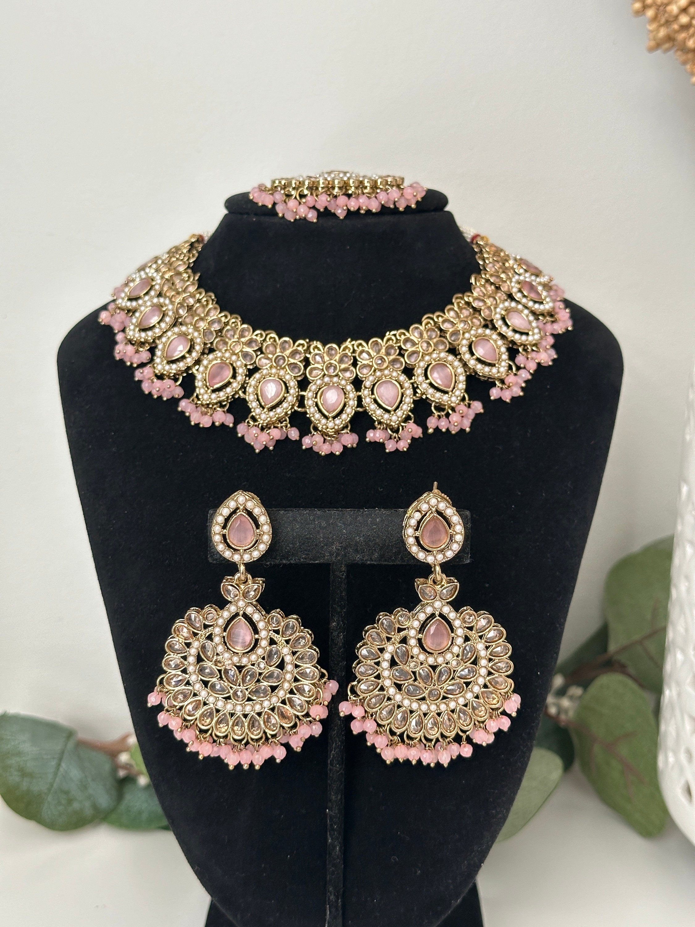 Gold Multicolor Reverse AD Tikka Earrings/indian Jewellery/punjabi Gold Multicolor Reverse AD Tikka Earrings/indian Jewellery/punjabi