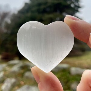Selenite Crystal Hearts