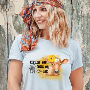 Womans Short Sleeve Tee | Cow Shirt | Country Fashion | Western Fashion | 7 Oaks Ranch | Womans Tshirt