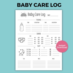 Säuglingspflege-Tagebuch, Babypflege-Tagebuch, Neugeborenenpflege-Tagebuch, Baby-Tracking-Tagebuch, Säuglingstägliches Tagebuch, Stilltagebuch, Babyfütterungstagebuch, Babyschlaftagebuch