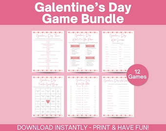 Galentines Day Party Games, Galentines Day Games for Adults, Adult Valentines Day Game, Galentines Day Ideas, Ladies Night Games Bundle