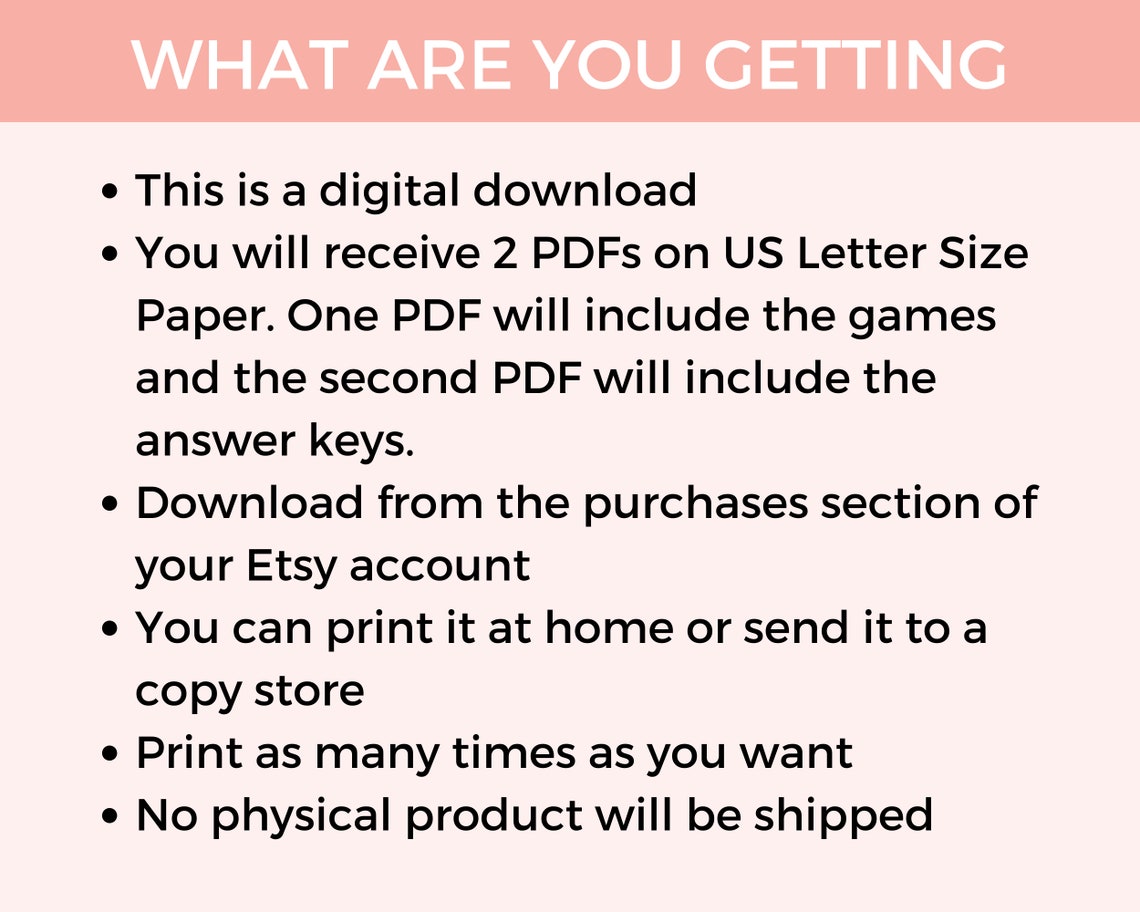 Easter Game Bundle, Easter Activity Pack, Printable Easter Games for ...