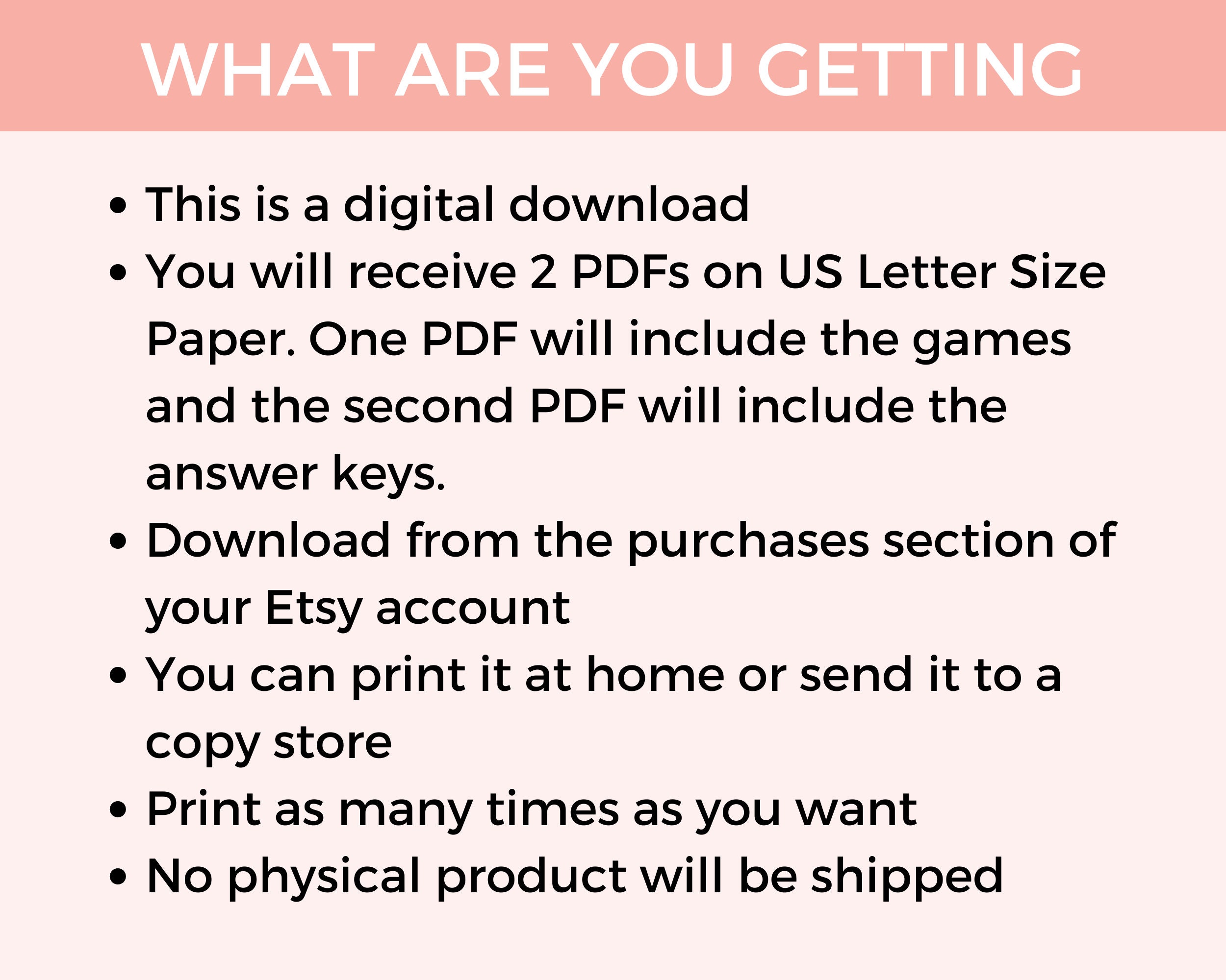 Easter Game Bundle, Easter Activity Pack, Printable Easter Games for ...