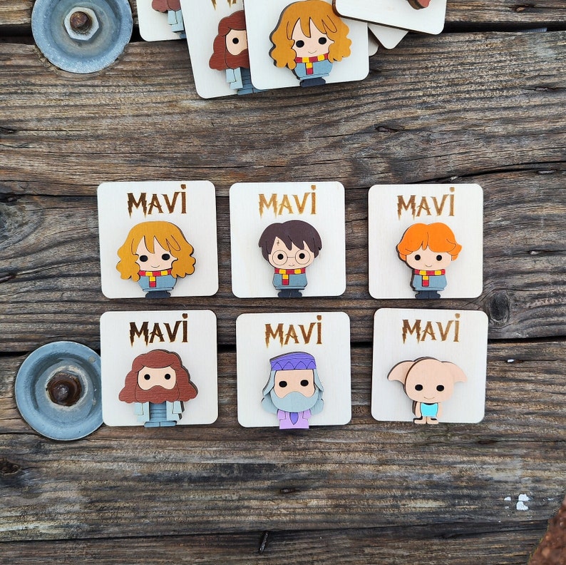 harry potter themed party favor magnet for baby shower