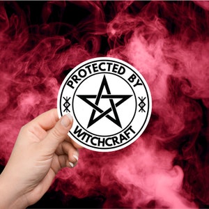 Hekserijbeschermingssticker: heidense Wicca-vinylsticker