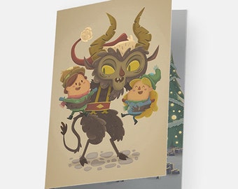Krampus is Coming Instant Download Printable Holiday Card. - Etsy