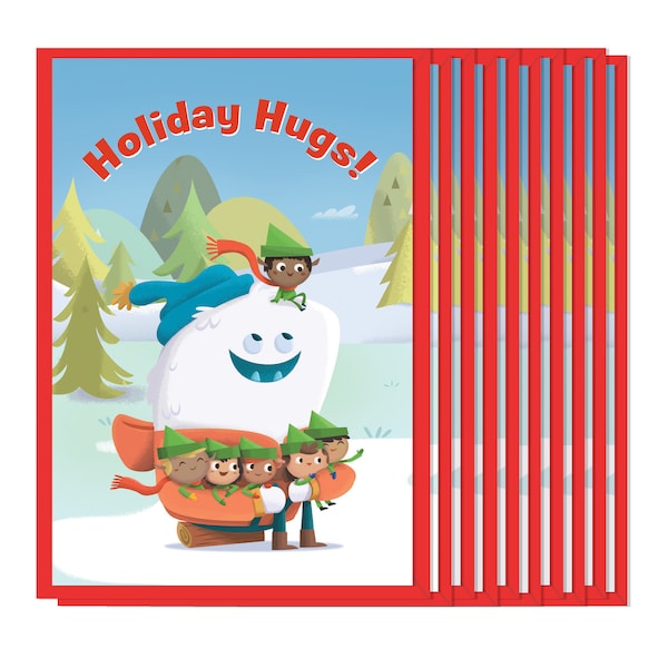 Yeti and Elves Holiday Cards [Set of 10]
