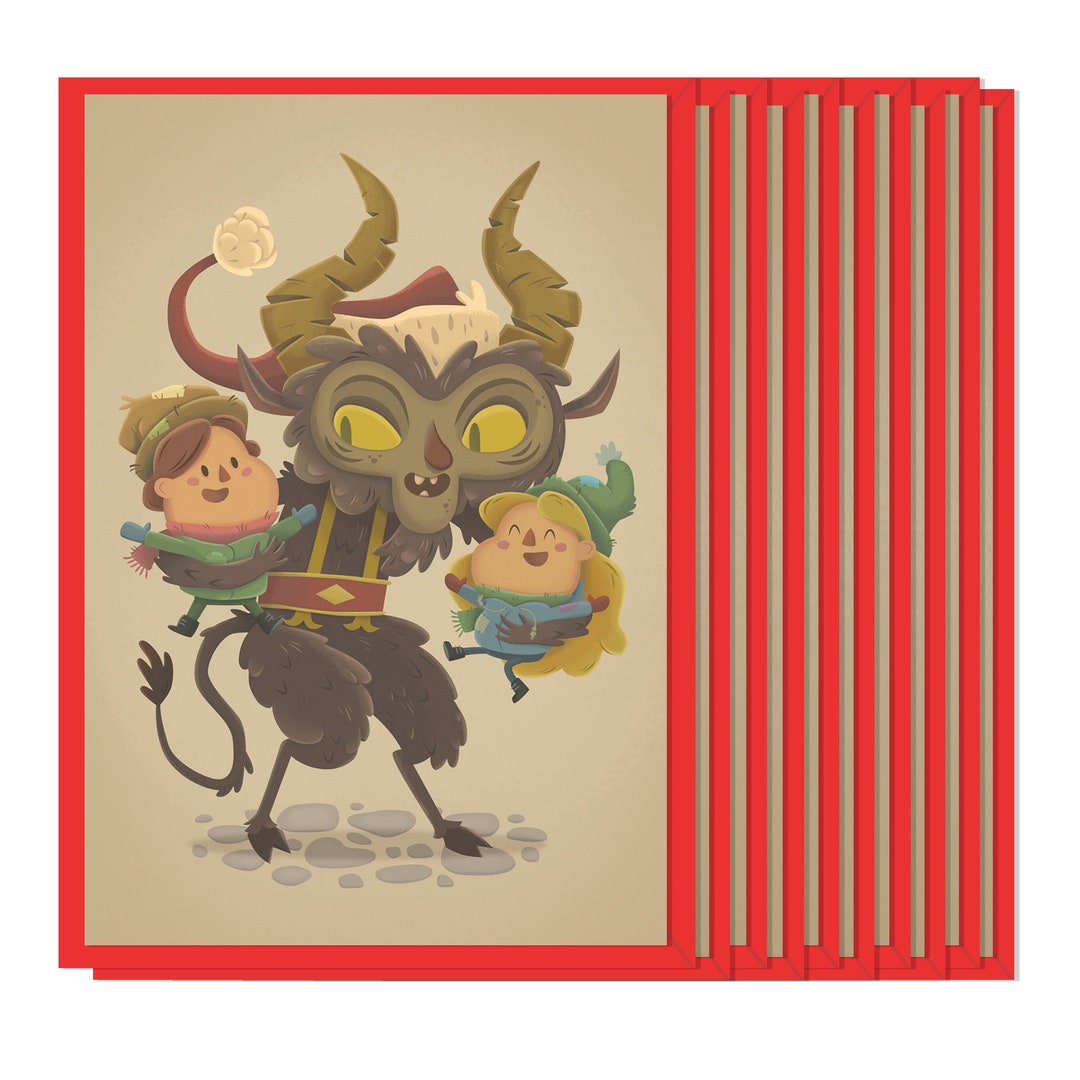 Krampus Holiday Cards [set of 10] - Etsy