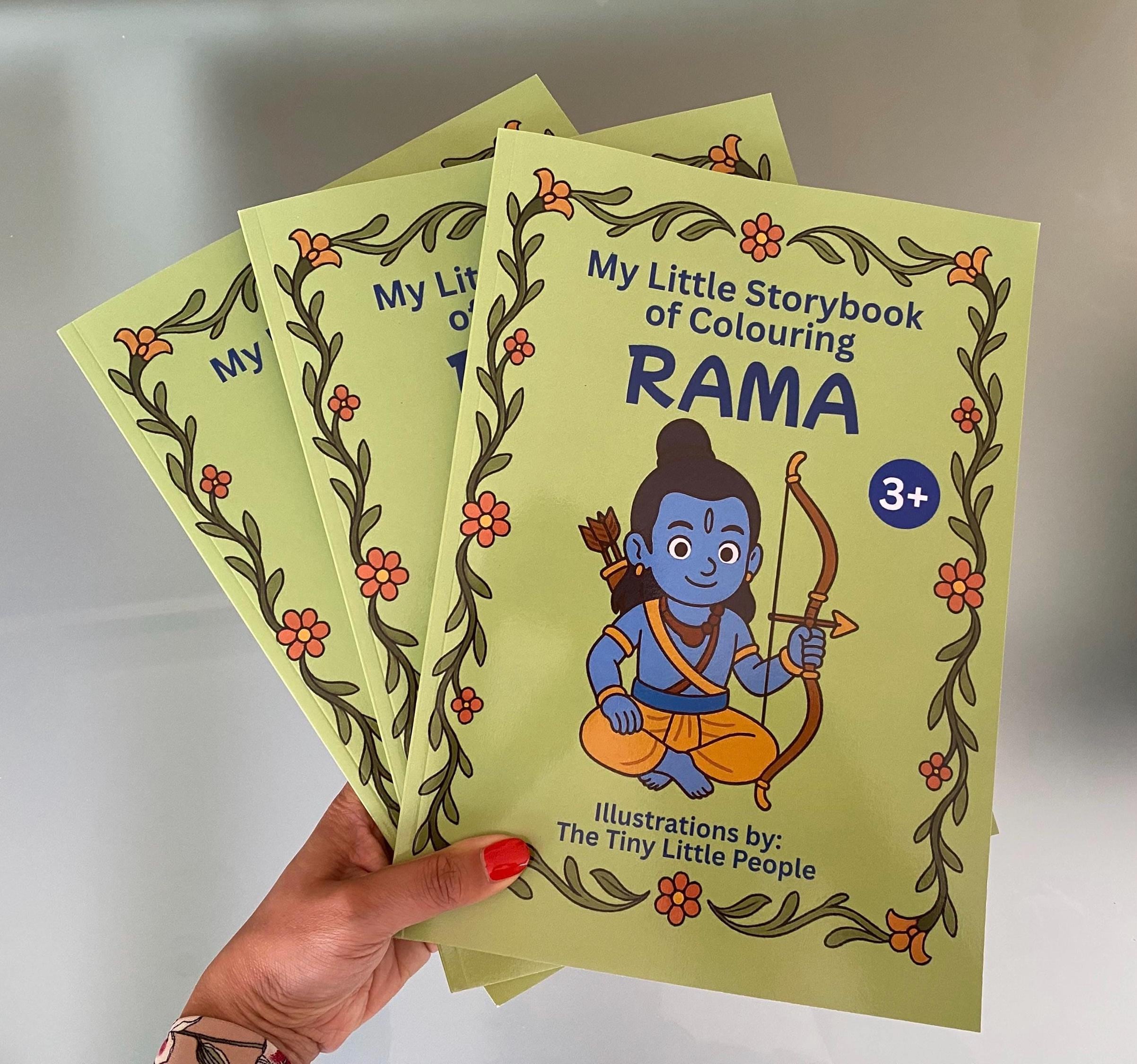 Lord Rama Colouring Storybook - Hindu Mythology With Morals, for Kids ...