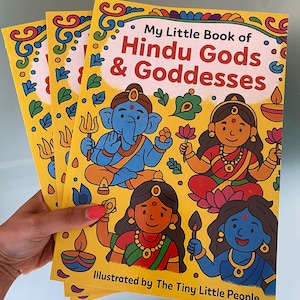 My Little Book of Hindu Gods & Goddesses – Kids Colouring Book | Hindu Deities Line Art | Indian Culture Activity