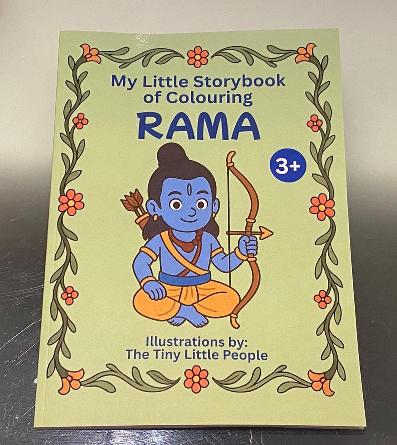 Lord Rama Colouring Storybook - Hindu Mythology With Morals, for Kids ...