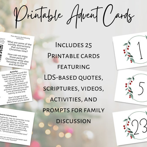 Name of Jesus Advent Calendar Printable Christmas Countdown - Etsy