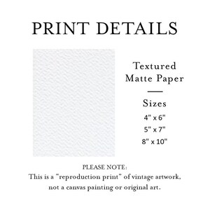 The image is a "reproduction print" of vintage artwork, not a canvas painting or original art.