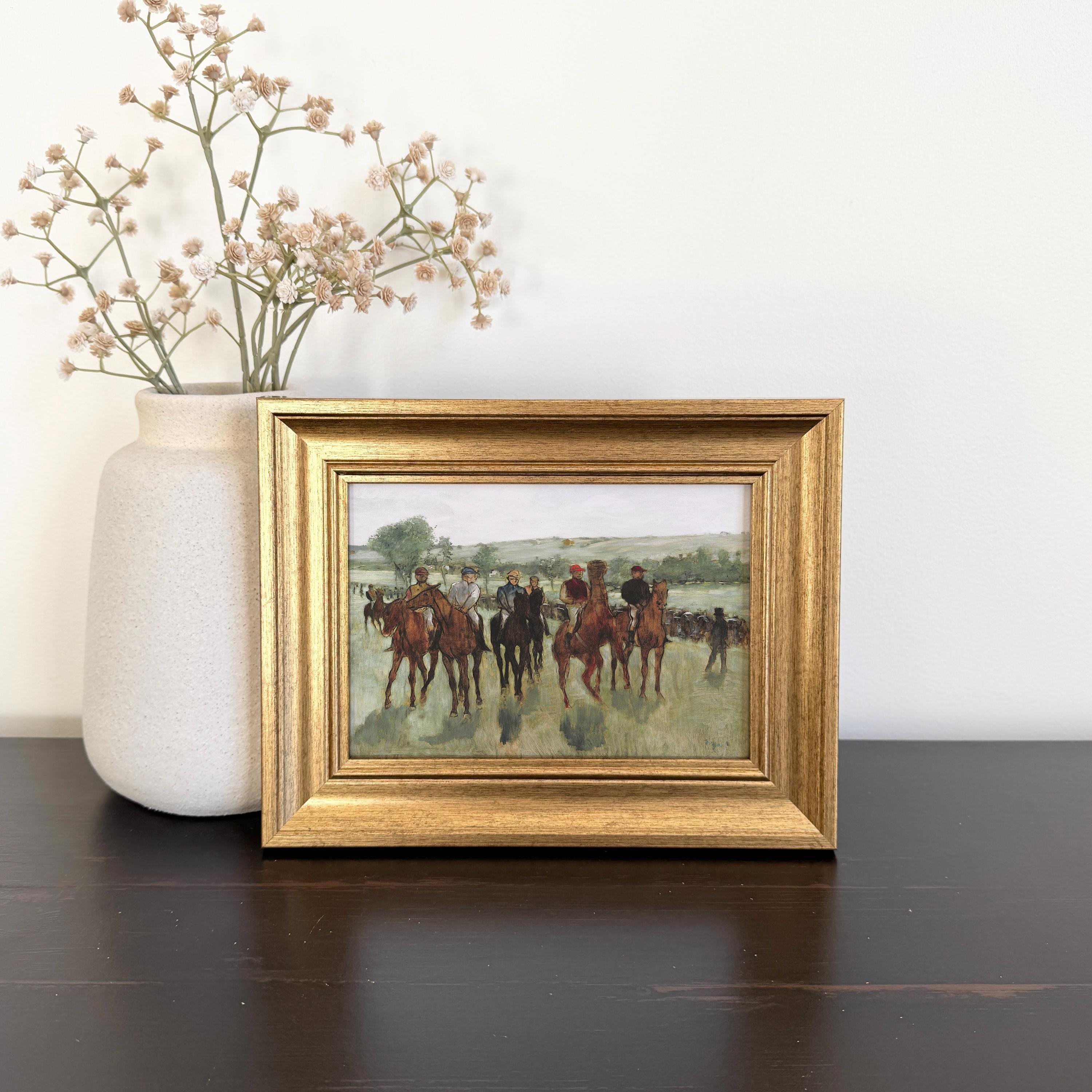 Gold Framed Horse Art - Etsy