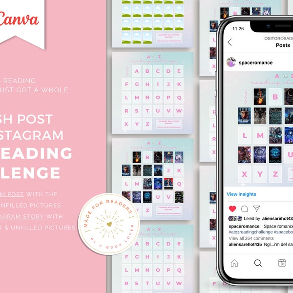 A to Z Challenge Template Etsy A to Z Challenge Template Etsy