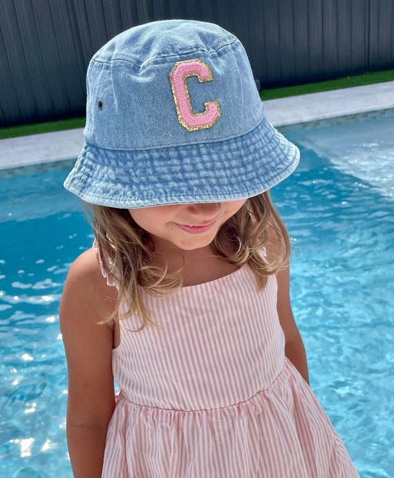 Personalized Bucket Hat for Girls, Kids, Toddlers 