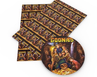 Goonies Fabric 100% Cotton Fabric by the Yard Retro 80s Films