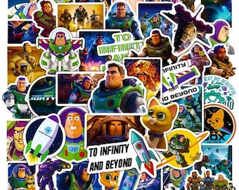 Buzz Lightyear Stickers Pack | Toy Story Stickers | Water Resistant | Laptop Water Bottle | Decoration | Scrapbooking | Journaling
