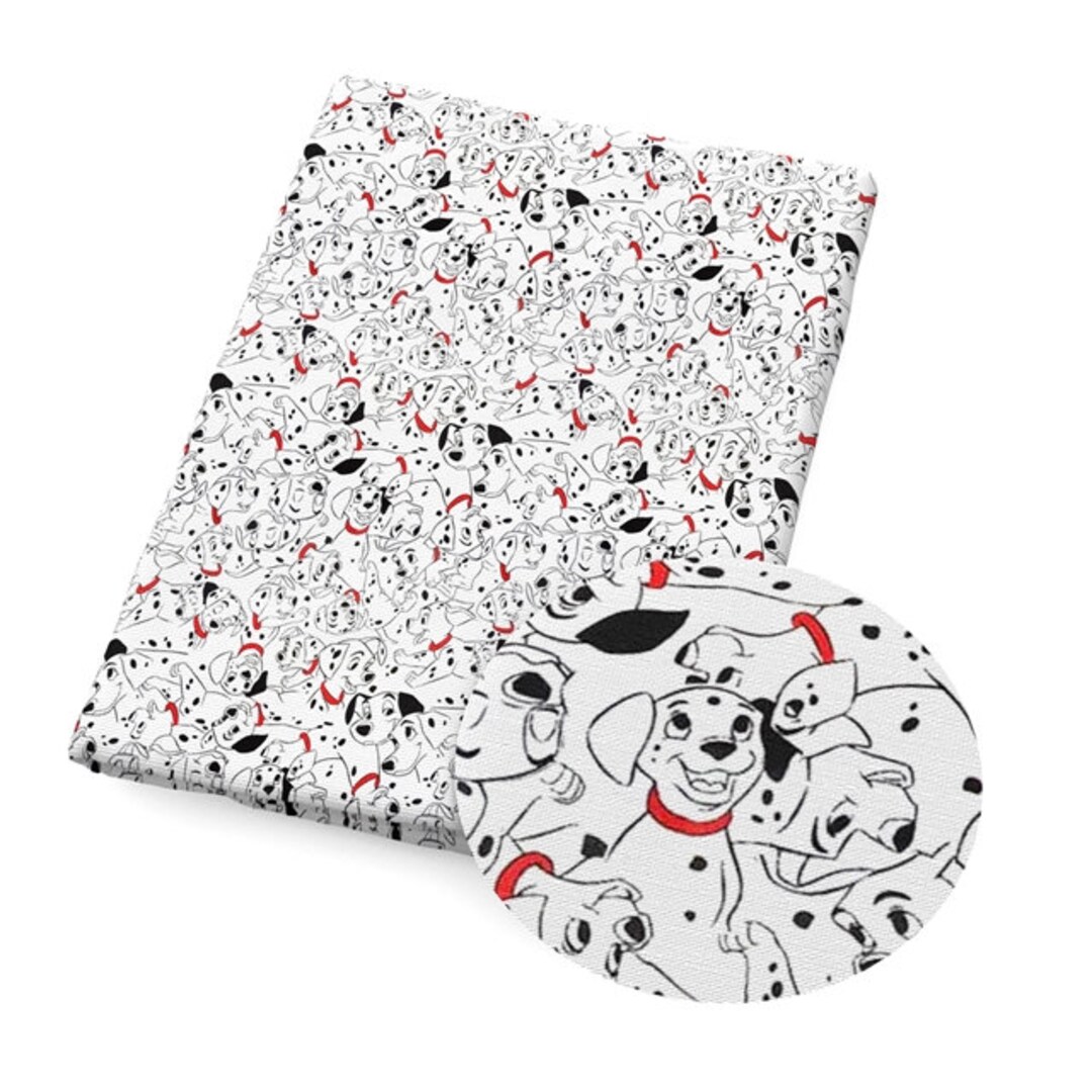 Disney 101 Dalmatians Fabric 100 Cotton Fabric Fat Quarter Etsy