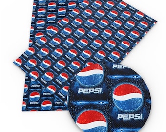 Pepsi Fabric 100% Cotton Fabric Fat Quarter Tumbler Cut Coke Fabric Classic Beverage Signage Inspired