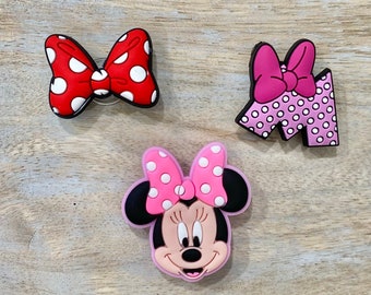Disney Shoe Buckles Minnie Rubber Accessory Embellishment Charms