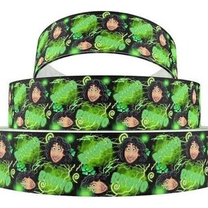 Disney Bruno Ribbon 1&quot; and 1.5&quot; High Quality Grosgrain Ribbon By The Yard Movie Film Inspired Characters Encanto Ribbon