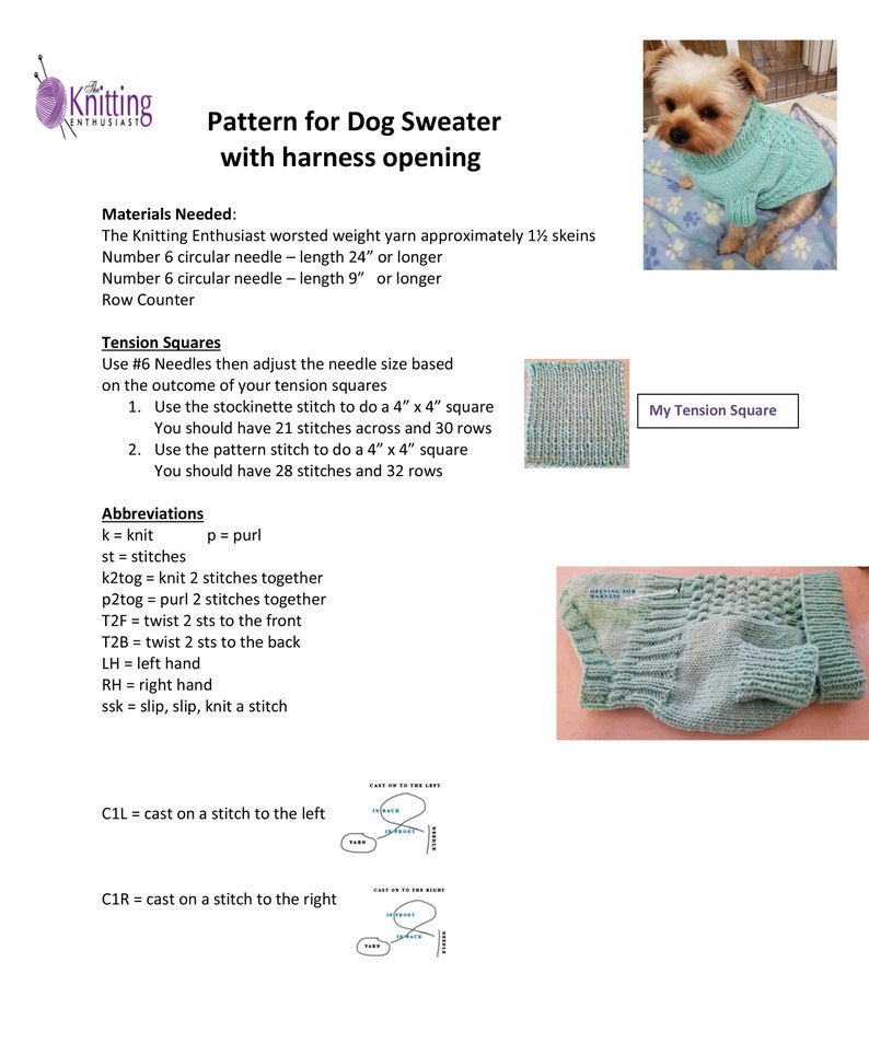 Dog Sweater Knitting Pattern image 4