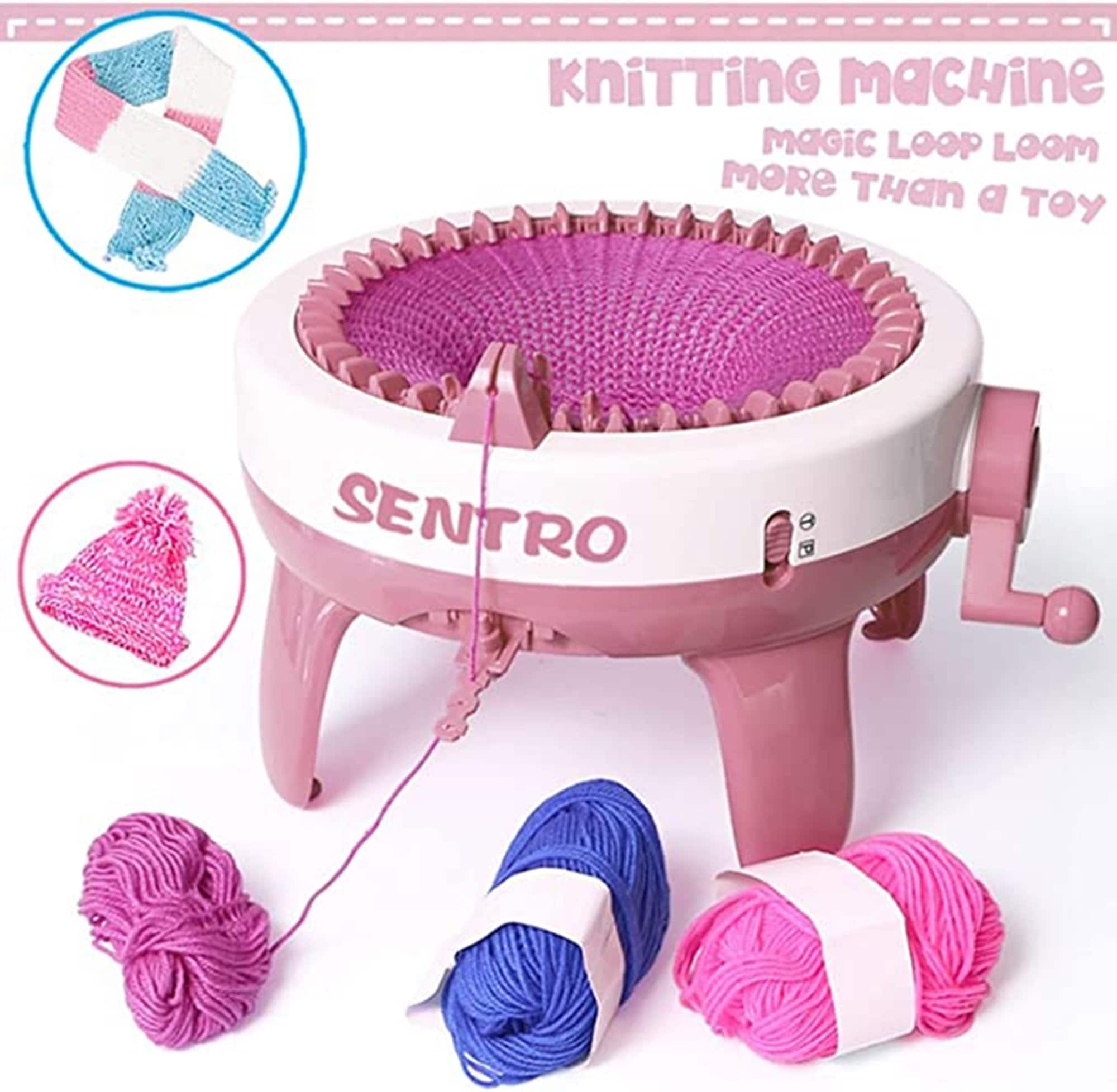 Sentro Knitting Machine With Drill Adaptor 48 Needles & 40 Needles Circular Knitting  Automatic Weaving Tool 