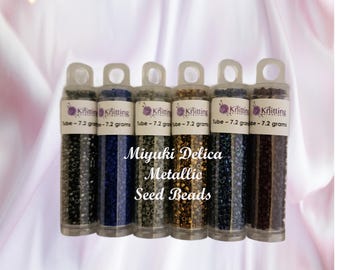 Miyuki Delica Metallic Seed Bead Kit – Size 11/0, 7.2 gram tubes
