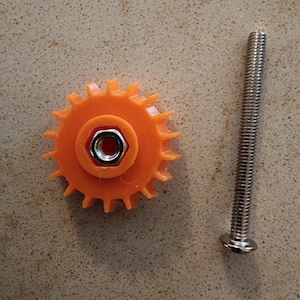 Sentro 40 Replacement Gear - Hex Nut and Bolt - 3D Printed Replacement Gear