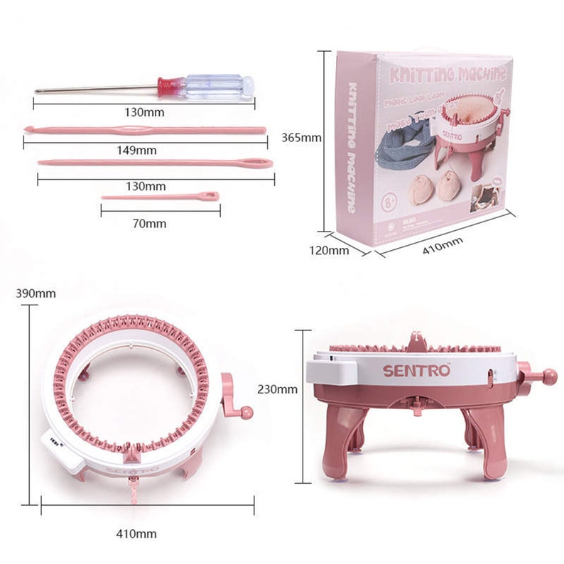 Sentro 48 Rows Per Inch Chart.pdf The Sentro 48 Knitting Machine - Etsy