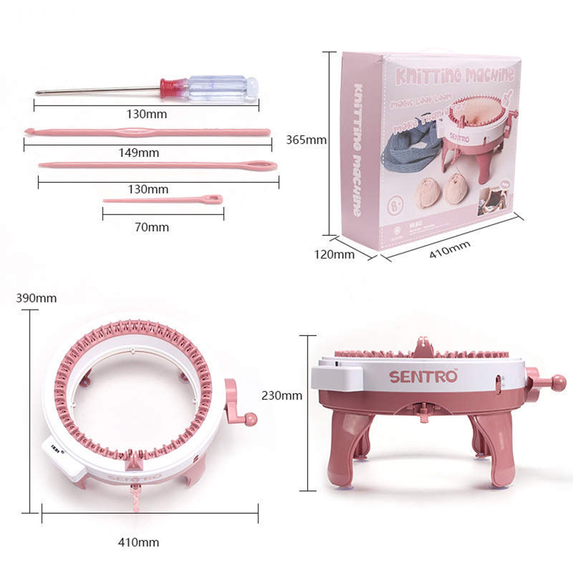 Sentro 48 Rows Per Inch Chart.pdf The Sentro 48 Knitting Machine - Etsy