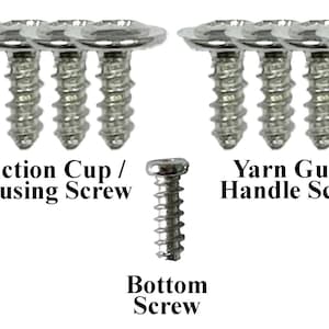 Tornillos de repuesto para la máquina de tejer Sentro 40/48 - Tornillo inferior para Sentro - Tornillo de carcasa para Sentro - Tornillo de ventosa para Sentro