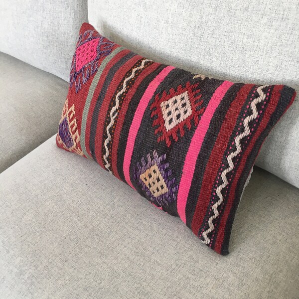 Kilim Lumbar Pillow Etsy