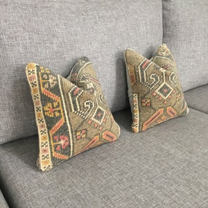 Juego de 10x10 de 2 cojines pequeños vintage, lindo juego de fundas de almohada turcas pequeñas, Southwestern Tiny Euro Sham para sofá, 10.2x10.2 pulgadas